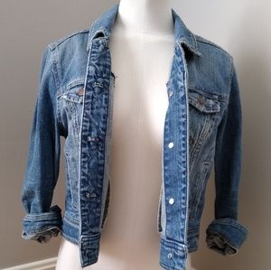 American Eagle Cropped Denim Jacket Size M